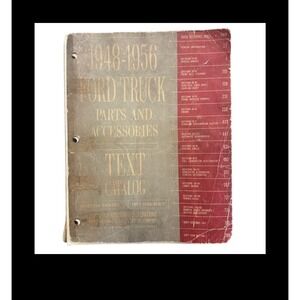 1948-1956 Ford Truck Parts and Accessories Text Catalog Vintage Manual‎